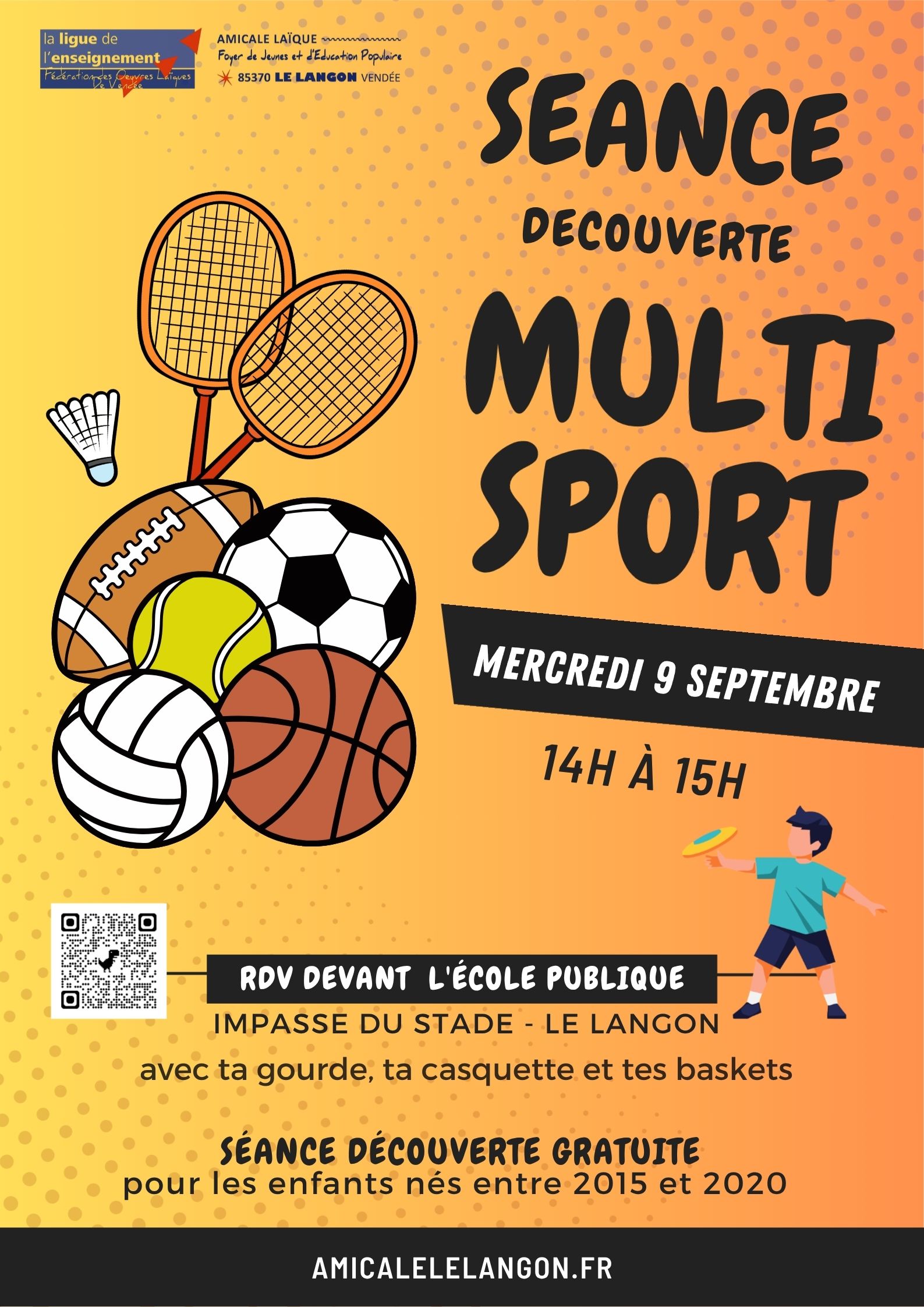 Viens essayer le multisport mercredi 9 septembre !