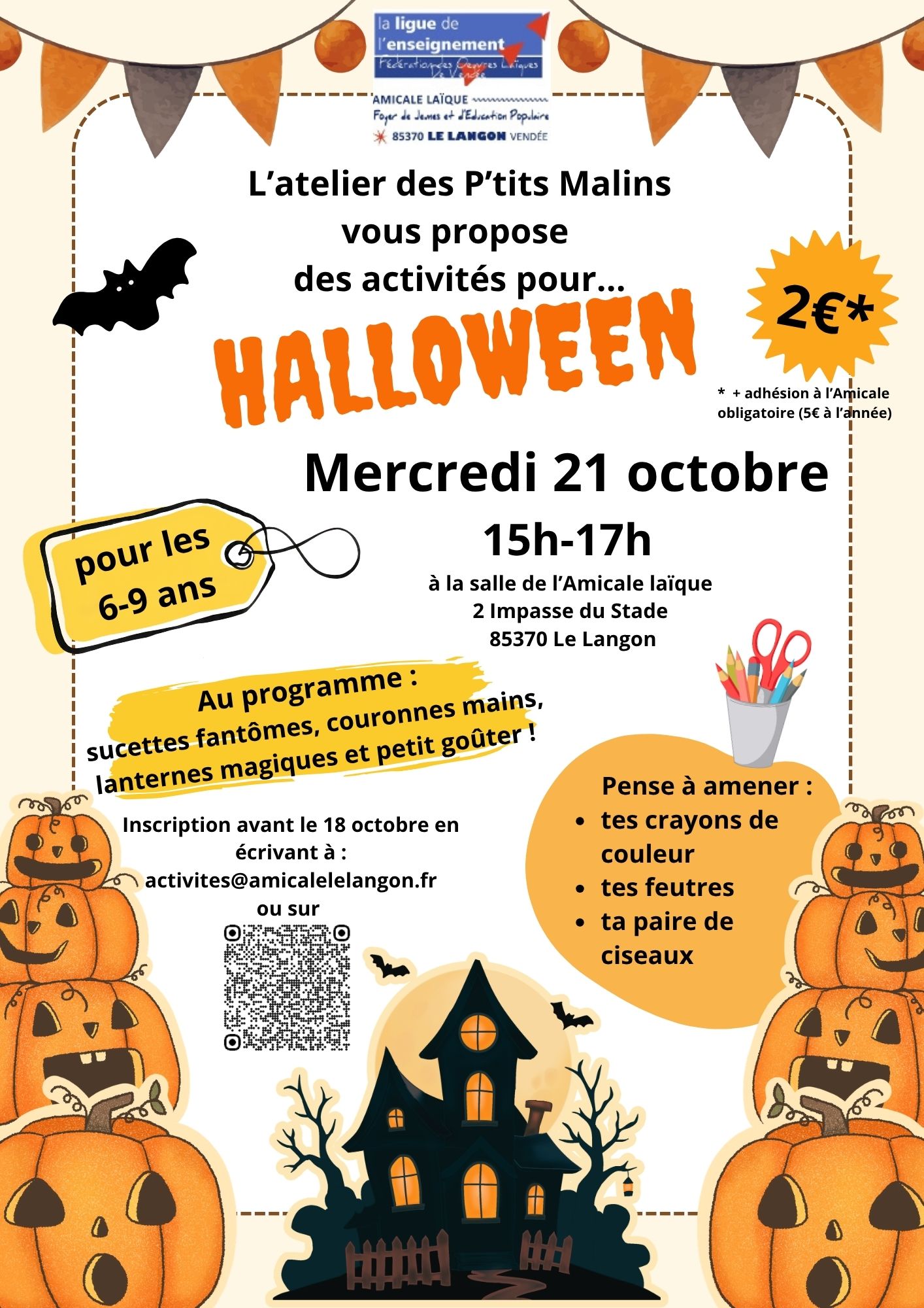 Atelier « Les P&rsquo;tits Malins » pour les 6-9 ans
